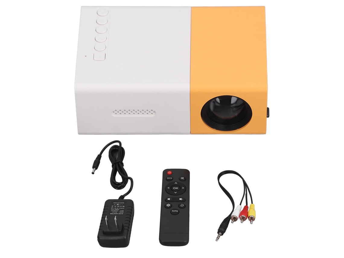 Mali projetor Mini Portátil 1080p Full Hd Led com Controle Remoto, Interface Usb, Plug Us 110 240v para Home Theater