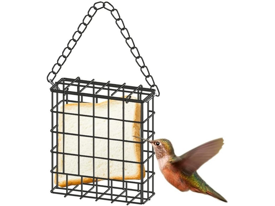 Alimentador Para Pájaros De Bolas De Grasa, Hanging Metal, Duradero, Para Carboneros Y Pájaros Silvestres