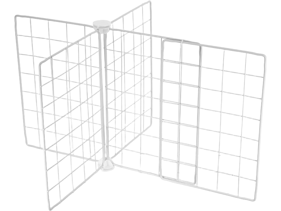 Beaupretty Divisor Metálico Ajustável para Geladeira E Freezer, Prateleiras Organizador Com Grade Ventilada