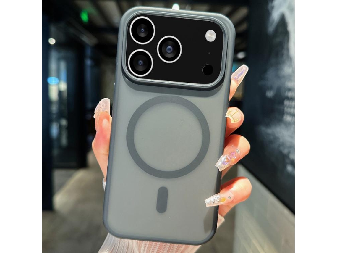Capa Transparente Híbrida Para Iphone 17 Pro - Tpu Com Magsafe | Proteção Cristal - Preta