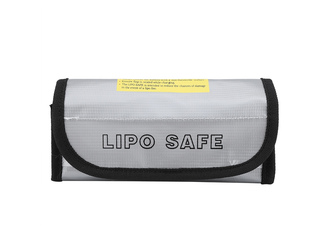 Sacola Incombustível para Bateria Lipo, Protetora Contra Incêndio e Explosões, Segura para Carregamento e Armazenamento S/MARCA