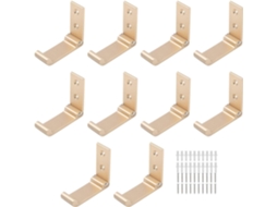 Cabides/ganchos De Parede Dobráveis Para Pendurar Roupas E Toalhas, Conjunto De 5 Peças (dourado)