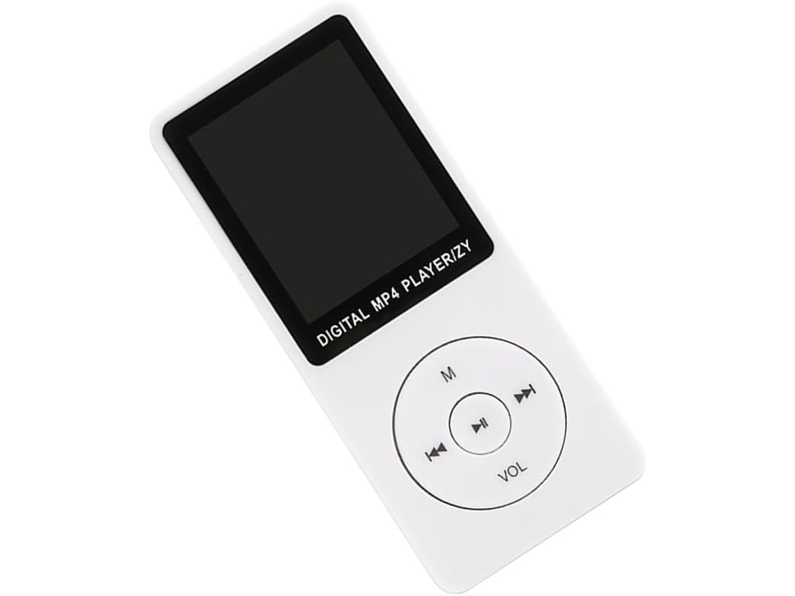 Reprodutor de MP3/MP4, Tela de Áudio, Pilhas Inclusas, Entrada para Cartão de Créditos, Seleção de Estilo Exquisita, Idioma da Música, Preto