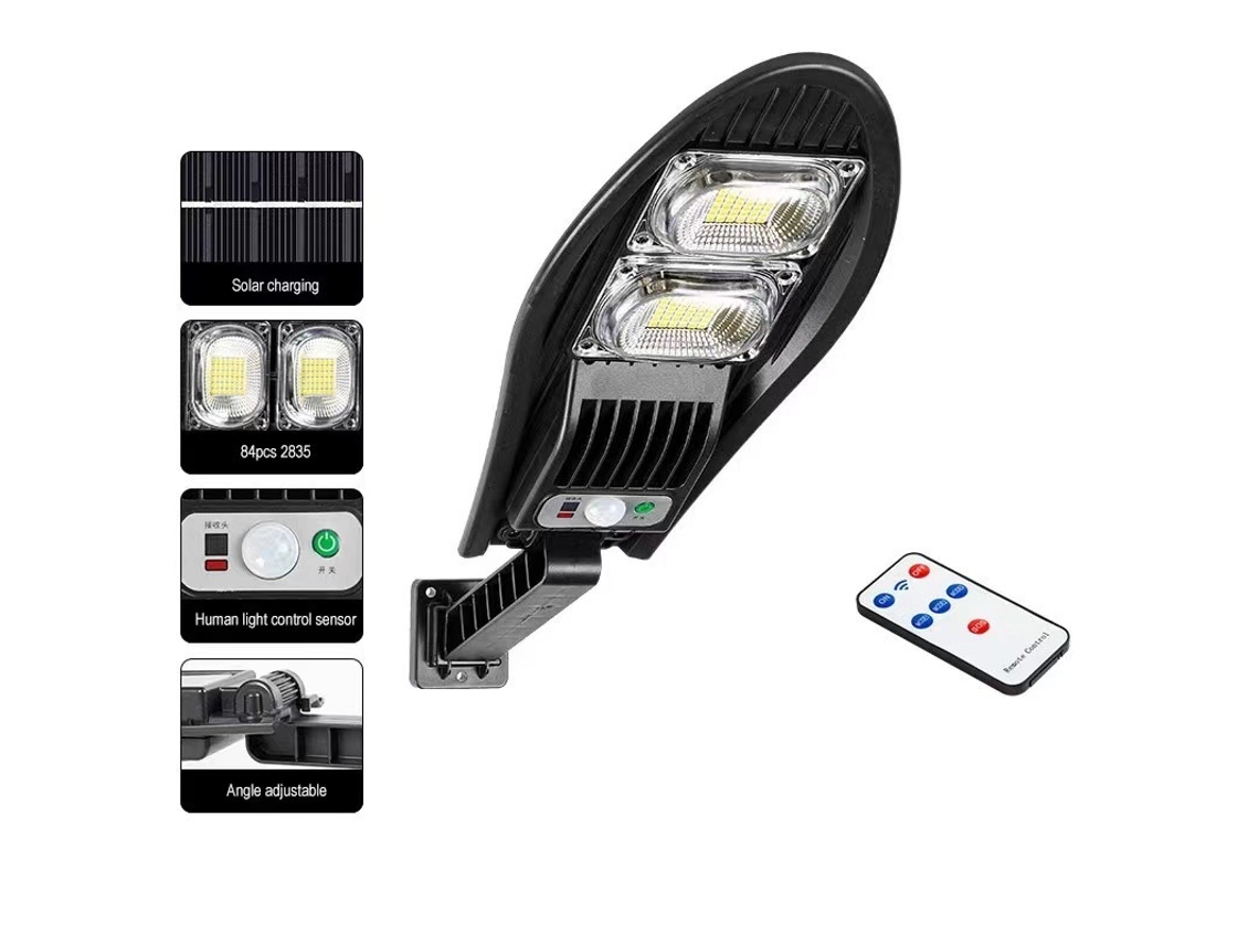Refletor Solar Externo com 84 Leds e Sensor de Presença AQUAFORGE