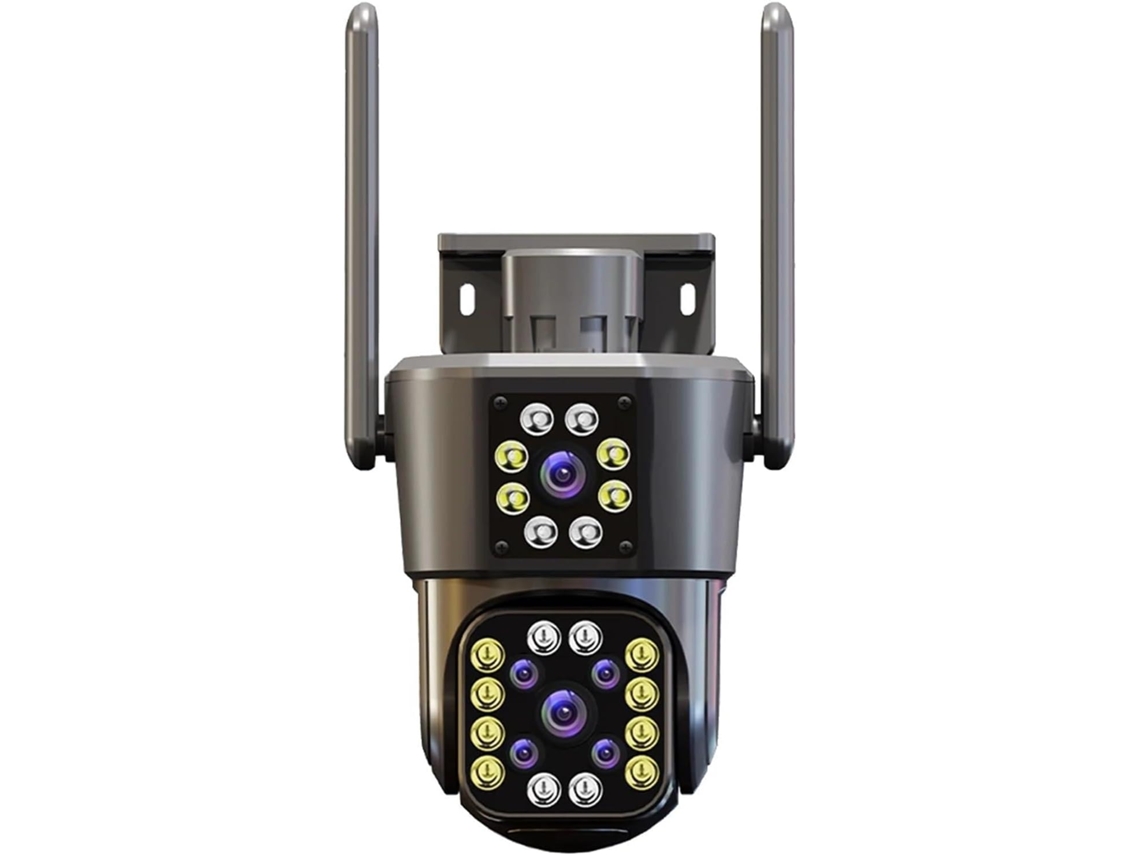 Câmera de Segurança Residencial Ip Ptz 6k 12mp, Três Telas, Zoom de 8x, Proteção com Detecção Humana. SFUSHOS