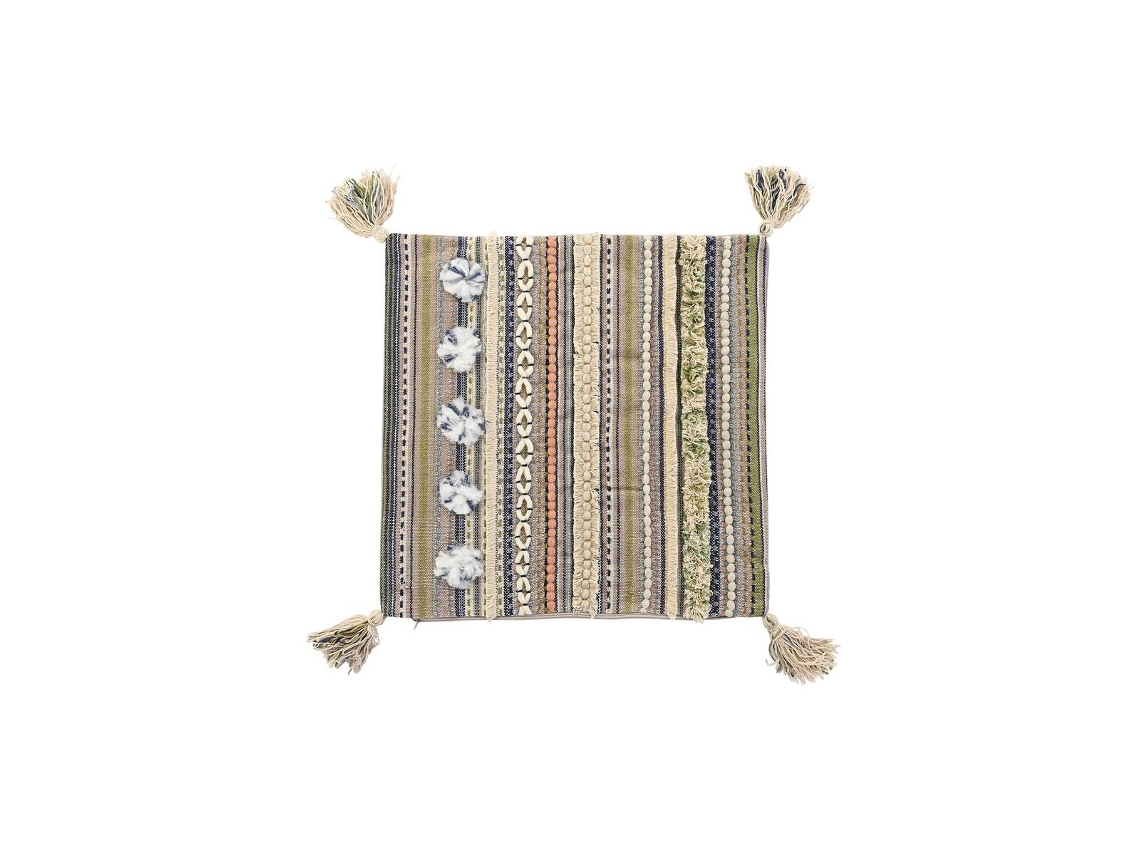 Capa de travesseiro DKD Home Decor Multicolor Franjas (50x1x50 cm)
