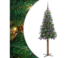 Árvore De Natal Slim Moderna Vidaxl Verde Pvc (150 Cm)