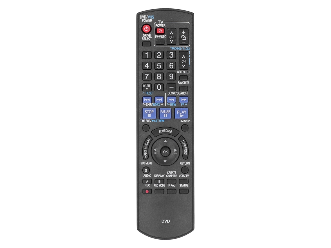 Controle remoto N2QAYB000197 preto para leitor de DVD Dmrez485v Dmrez48v Dmrez485vk para CHABERLU