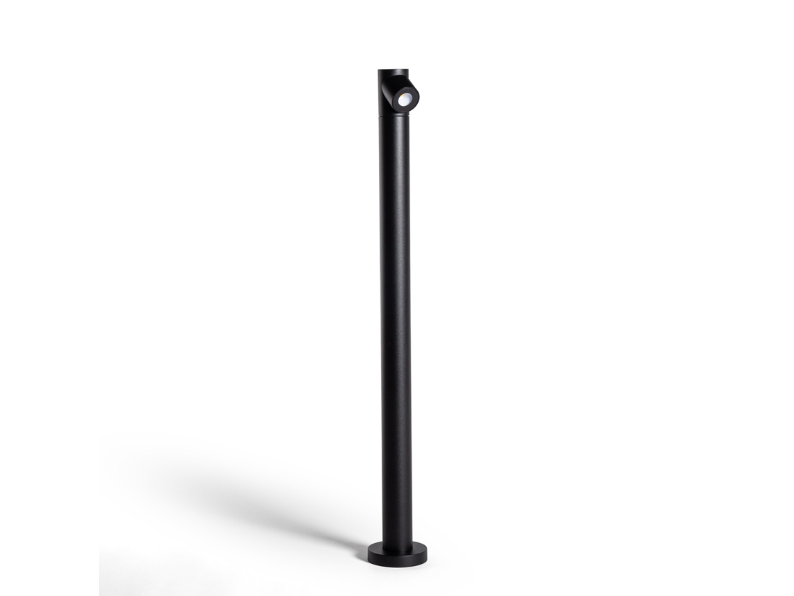 Baliza Exterior Led 6 W, Superfície, Pé 80 Cm, Alumínio, Rihard Preto