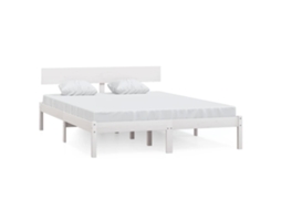 Bed Frame, Bed Frames Vidaxl Branco Madeira De Pinho (160 X 200 Cm)