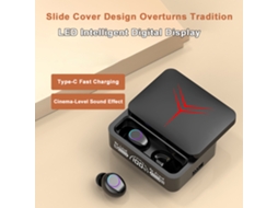 Aetheria fones de Ouvido Sem Fio para Jogos com Microfone Controle por Toque Bateria Longa Hifi Bt5.3