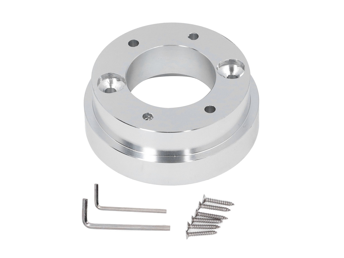 Mali placa Adaptadora de Volante Universal 70mm para Logitech G29 G920 G923 Alumínio Prata