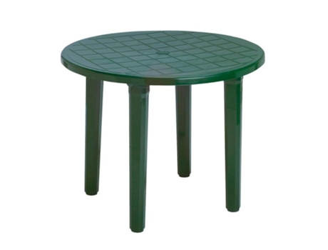 Mesa resina redonda 90 cm verde 4024v