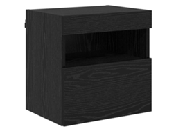Conjunto 2 Gabinete Para Tv Vidaxl Preto Derivados De Madeira (40 X 30 X 40 Cm)