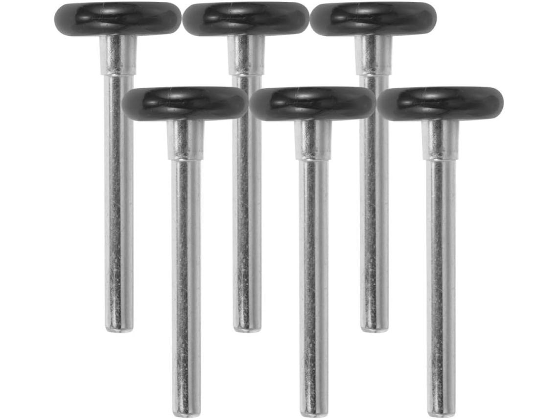 Conjunto De 6 Roletes Nylon Para Porta Garagem Com Haste