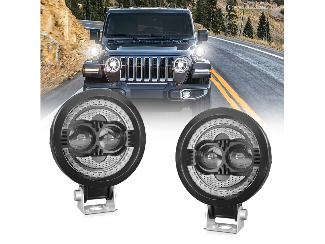 2pcs 120w 18000lm Led Light Bar Super Bright Driving Lights