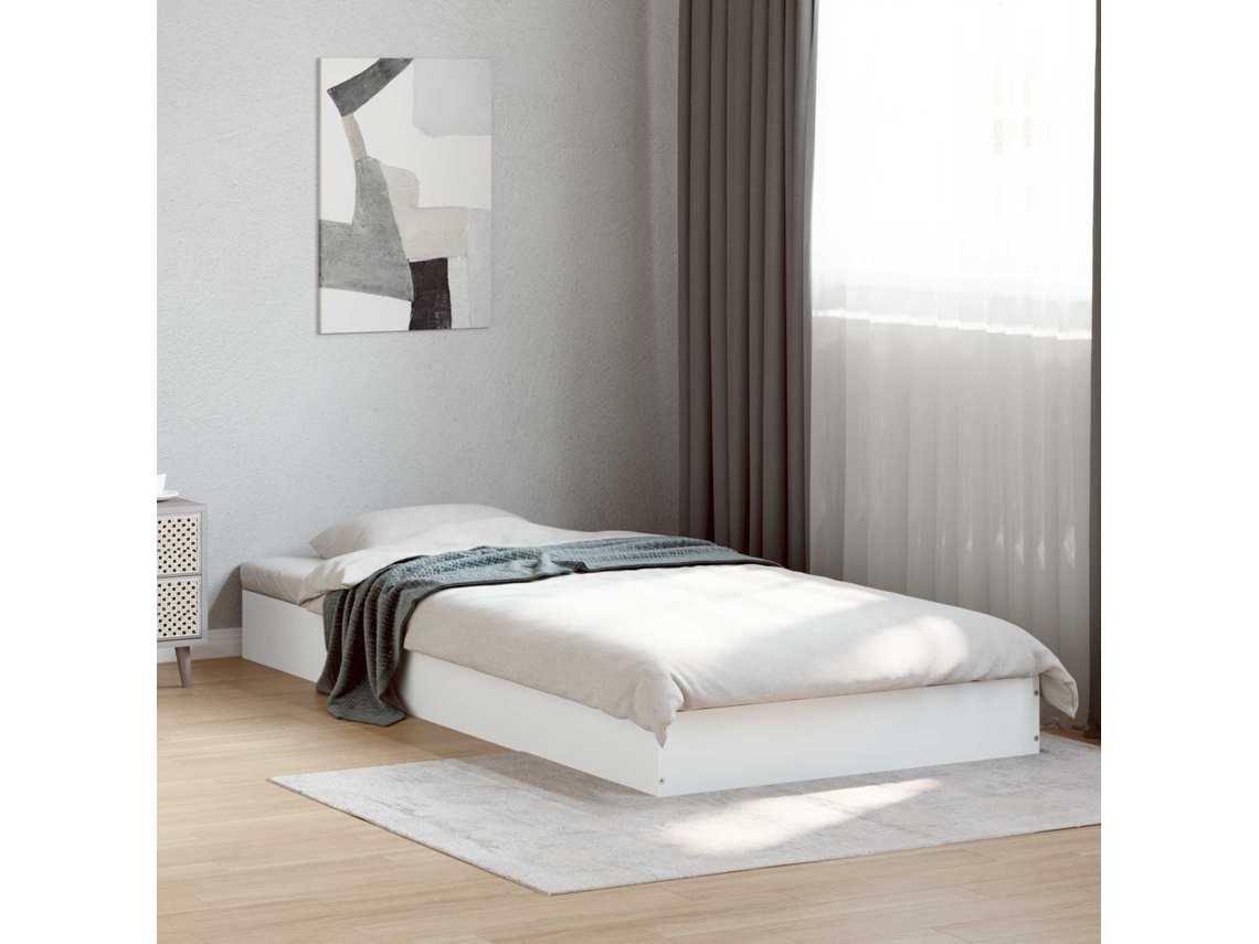 Vidaxl Estrado De Cama Branco 80 X 200 Cm Derivados De Madeira