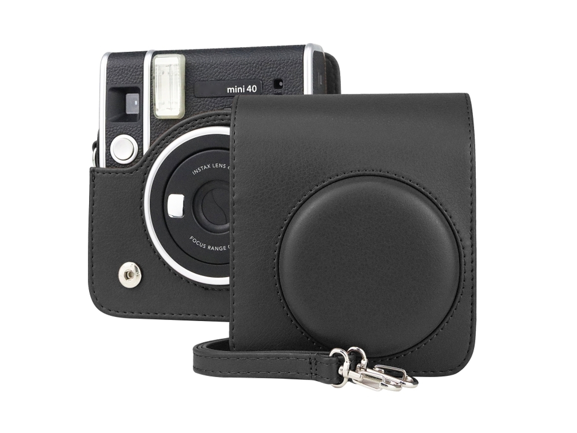 Estojo/bolsa De Couro Pu Retrô Para Câmera Fujifilm Instaz Mini 40 Com Alça-aquaforge