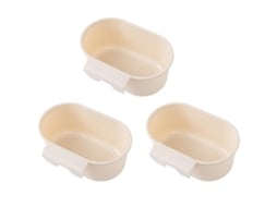 Omni 3 Cestos de Drenagem para Pia de Cozinha, Material Pp de Grau Alimentar, Multifuncional para Lavar Frutas e Verduras Bege