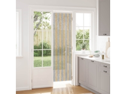Vidaxl Cortina De Insetos Chenille Cinza E Bege 56 X 200 Cm 100% Pp