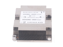 Resfriador De Cpu De Liga De Alumínio Heatsink Server Fin Para Controladores Industriais Sr860 Sr850 Sr630 Sr570