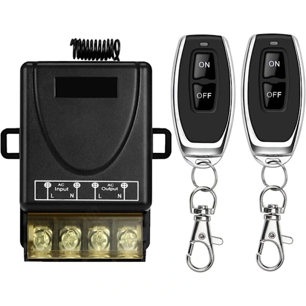 Interruptor De Controle Remoto Sem Fio Alta Potência, Controle Remoto Rf Para Luz, Bomba D'água, Eletrodomésticos, Irrigação Agrícola, Etc