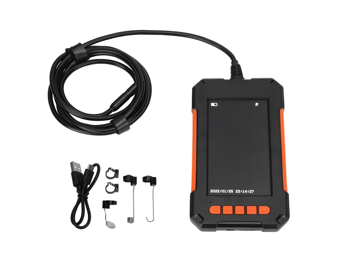 Endoscópio De Foco Longo De 4.3 Polegadas Com Bateria Embutida, Câmera 1080p Para Ar Condicionado E Tubulações