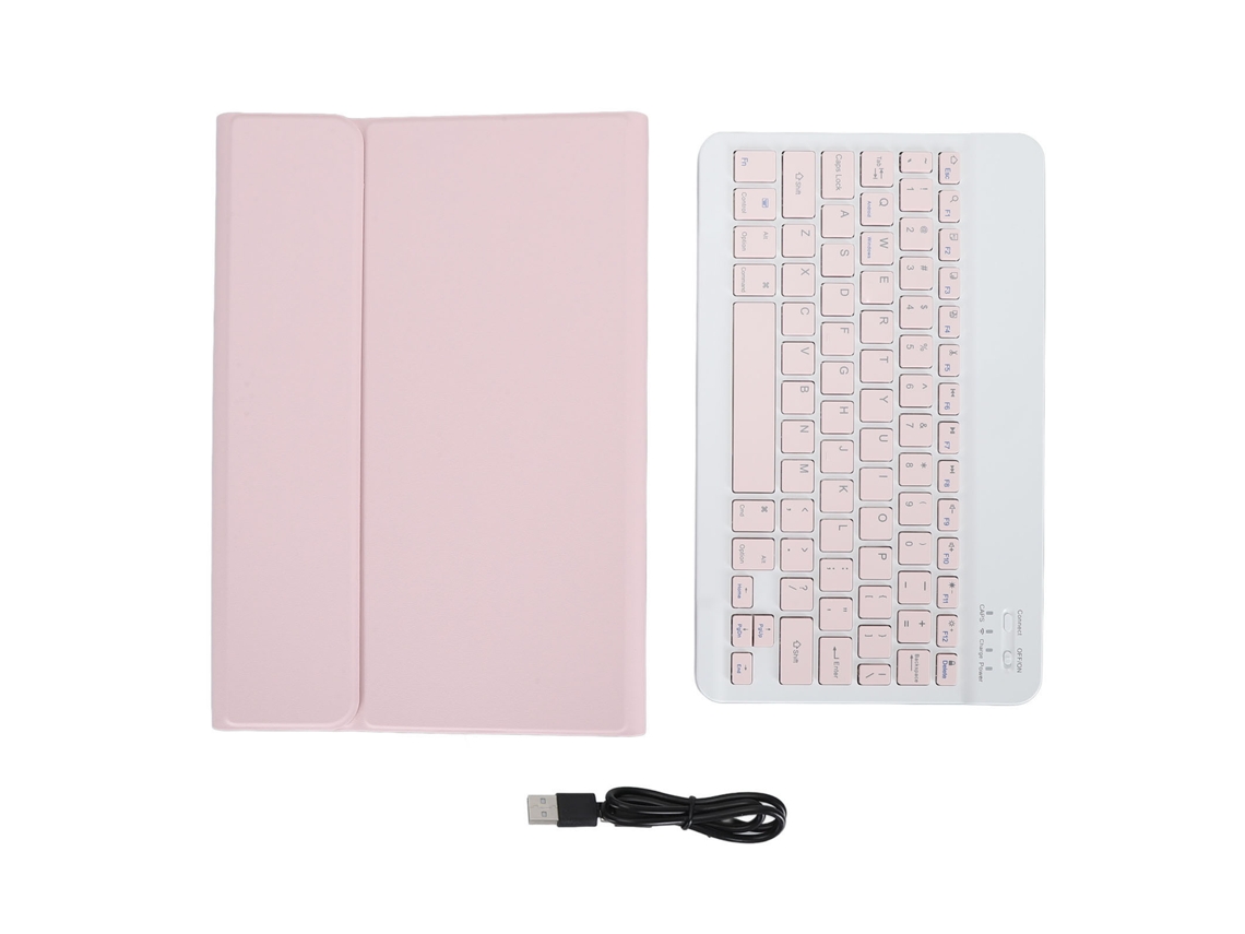 Funda con Teclado Bluetooth para Xiaomi Redmi Pad SE, 11 pulgadas, rosa, resistente a arañazos (2023)