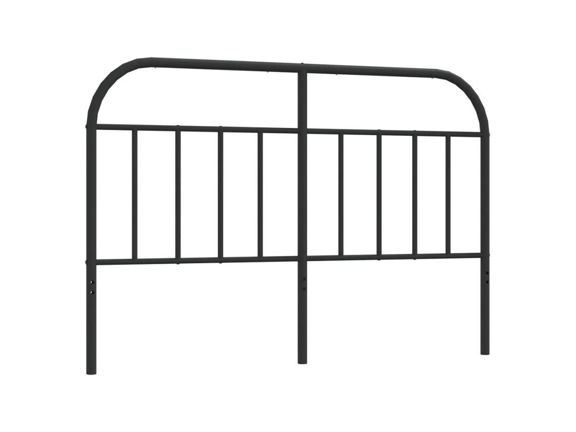 Headboard, Headboards Vidaxl Preto Aço (140 Cm)