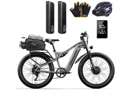 Shengmilo S600 Bicicleta Elétrica 2000w Motores 17.5ah Samsung Bateria Dupla Elétrica 26 Polegadas Fat Bike E Bike Benfuto