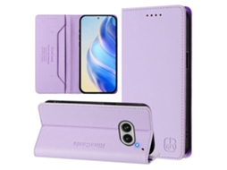 Rc01 Capa De Celular Dobrável Dupla Com Ventosa Magnética E Rfid Para Nothing Phone 2a
