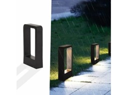 Luminária de Poste com Tomada Elétrica Led 7w 3000k Ip65 para Terraço, Jardim, Exterior, Design Branco Quente, Iluminação Decorativa Ip65 fa AQUAFORGE