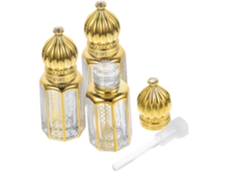 Conjunto De 3 Frascos Conta-gotas De 3ml, Em Vidro, Com Proteção Uv E À Prova De Vazamentos, Ideais Para Óleos.