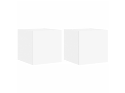 Tv Wall Cabinet, Tv Wall Cabinets Vidaxl Branco Madeira Processada (30.5 X 35 X 30 Cm)