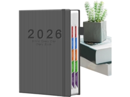 2 X 14, 5 Cm, Agenda 2026, 21, Para Professores Formato A5, Caderno Com Divisórias, Planejador Anual, Etc