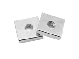 20 Peças De Porca Quadrada M3 M4 M5 M6, Perfil Fino, Em Aço Carbono Galvanizado M5x15x15x4mm