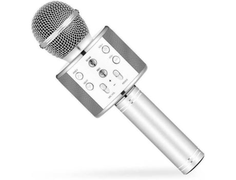 Microfone de Karaokê Eljet Globe Silver Karaokê