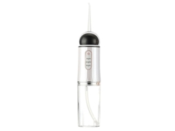 Irrigador Oral Flosser Elétrico Portátil De 3 Velocidades Com Capacidade De 220 Ml E Kit De Limpeza Com Desligamento Inteligente Branco Yizhood