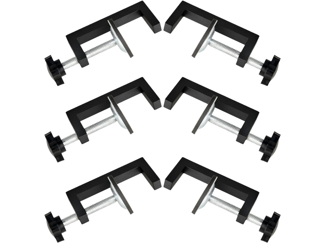 Topbathy Conjunto de 6 Grampos Manuais Imikeya para Marcenaria, em G Invertidos Prensas Dobradeiras e