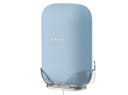 Yuru suporte de Parede para Google Nest Audio com Gerenciamento de Cabos Integrado Prateleira Transparente
