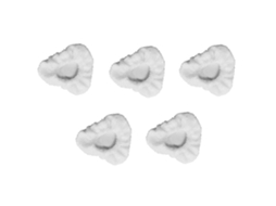 Conjunto De 5 Unidades De Panos De Limpeza De Microfibra Reutilizáveis Com Formato Triangular Pequeno Da Dupray Para Limpeza A Vapor De Pisos D_glo