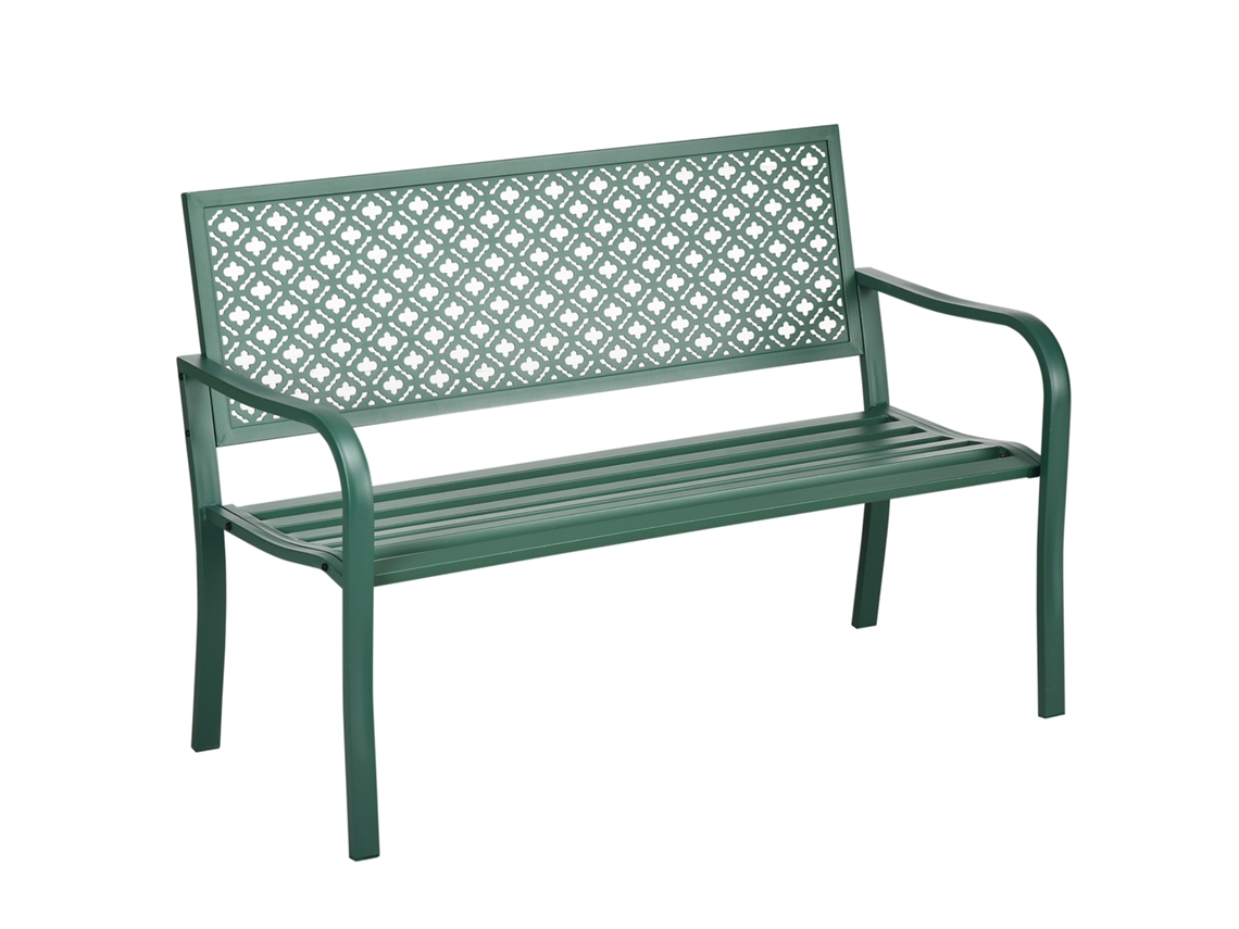 Banco Jardim 280kg Verde Escuro 127x63x83cm