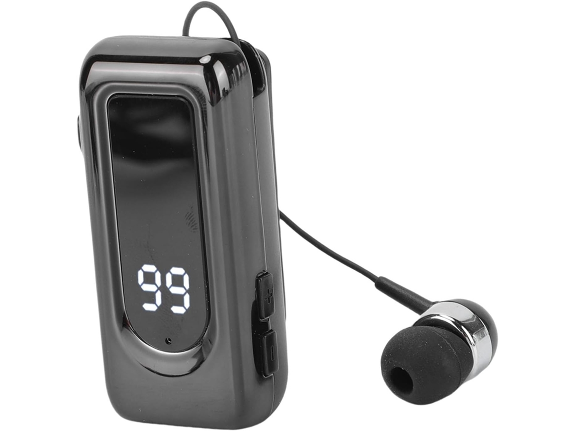 Fone De Ouvido Lapela Xumiuziy, Modelo 5 4, Sem Fio, Retrátil, Com Microfone Cancelamento De Ruído Enc, Indicador De