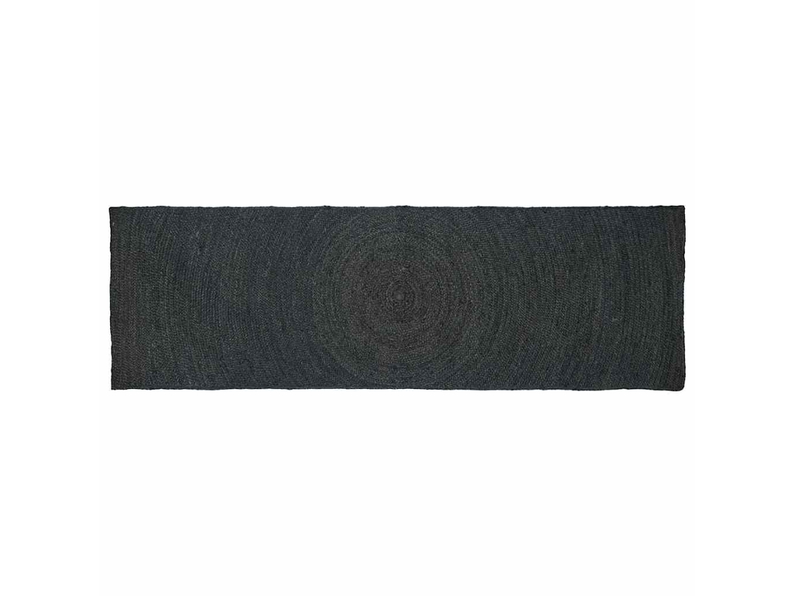 Vidaxl Tapetes De Área Cinzento-escuro 80 X 250 Cm Juta