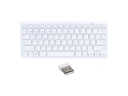Teclado Bluetooth Ultra Slim Portátil 78 Teclas Sem Fio para Ios Android Branco