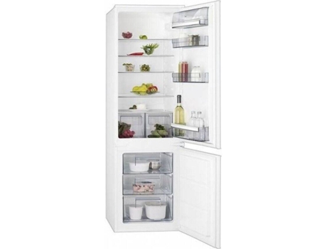 Frigorífico Combinado Encastre AEG SCB51811LS (Estático - 177.2 cm - 268 L - Branco) — Estático | Refr. 196 L Cong. 72 L