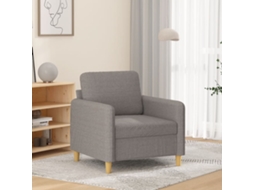 Vidaxl Poltrona Tecido 60 Cm Cinzento-acastanhado