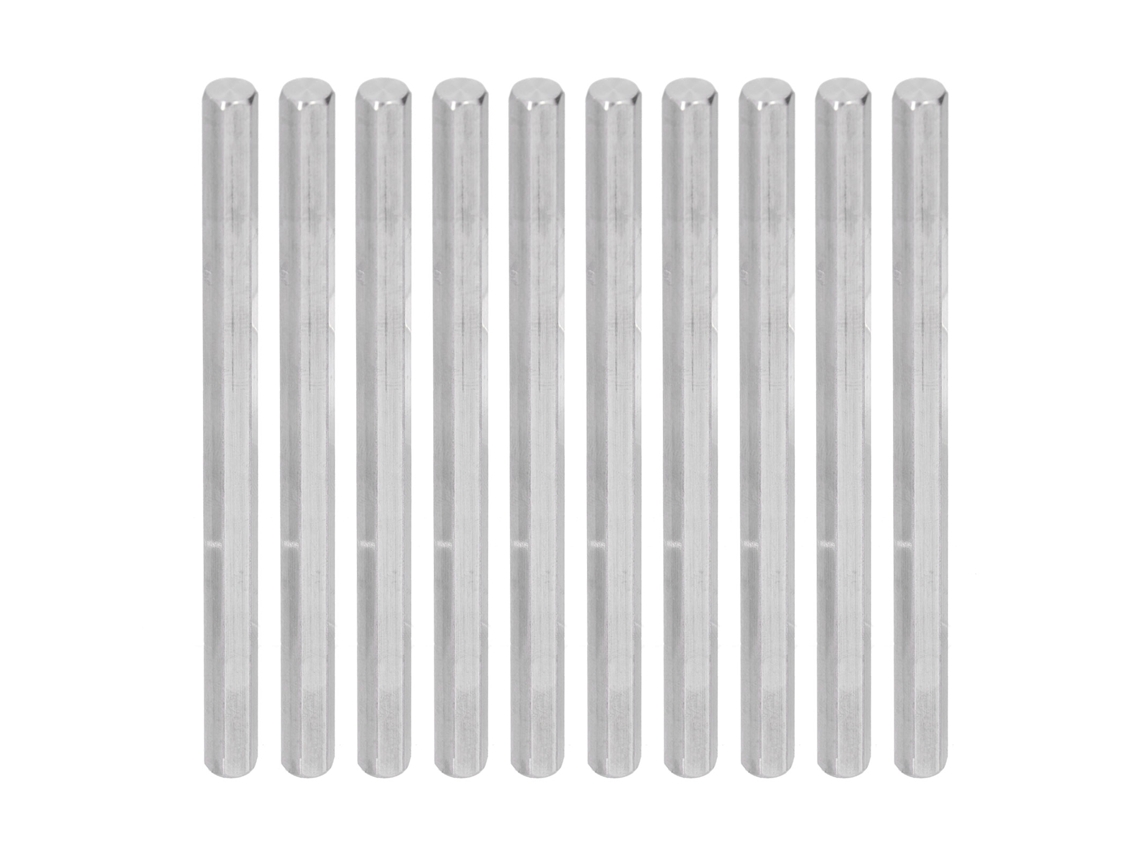 10 Peças De Barra Hexagonal De Aço Inoxidável Para Robôs Inteligentes Equipamento De Engenharia 4102‑0008‑0050