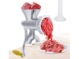 MOEDOR DE CARNE AQUAFORGE com acessório para linguiça, aço inoxidável, lava louças