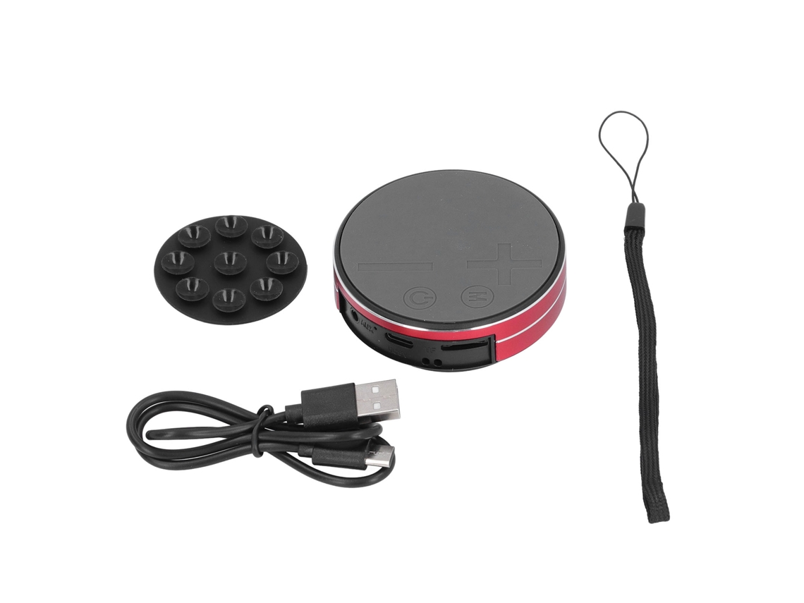 Alto Falante Mali de Condução Óssea Estéreo Mini, IPX4, Casa, Exterior, Viagem, Vermelho